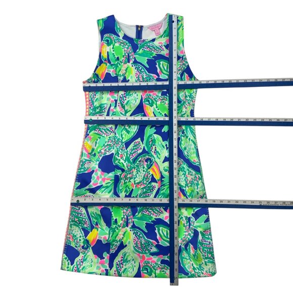 Lilly Pulitzer Mila Shift Dress S Beckon Blue Wake Up Call - Picture 5 of 12